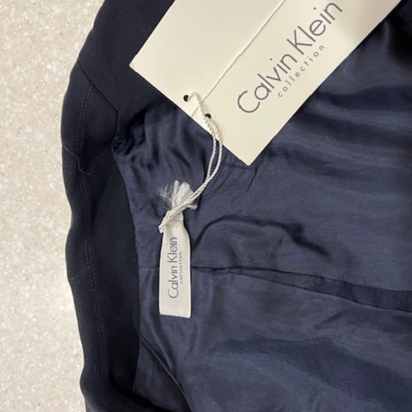 Vintage Calvin Klein Collection Blue womens blazer, NWT. - Picture 8 of 11